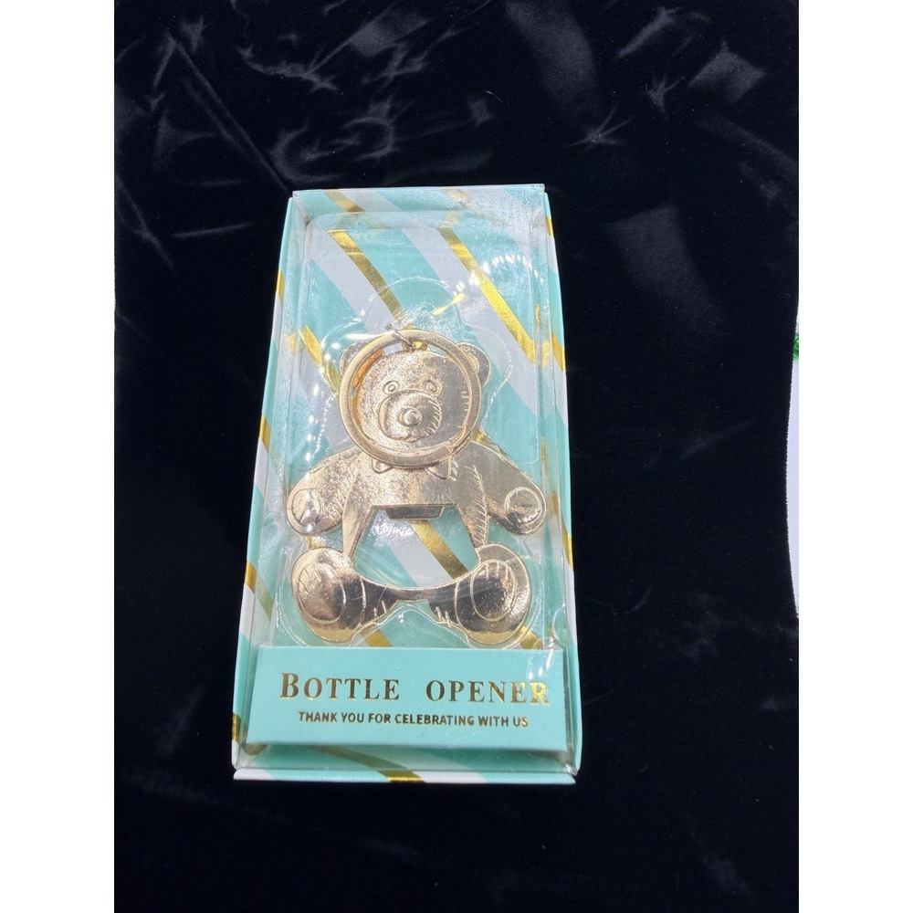 Bottle opener Gold tone Baby bottle shape Poppin' Bottles 3 1/4"